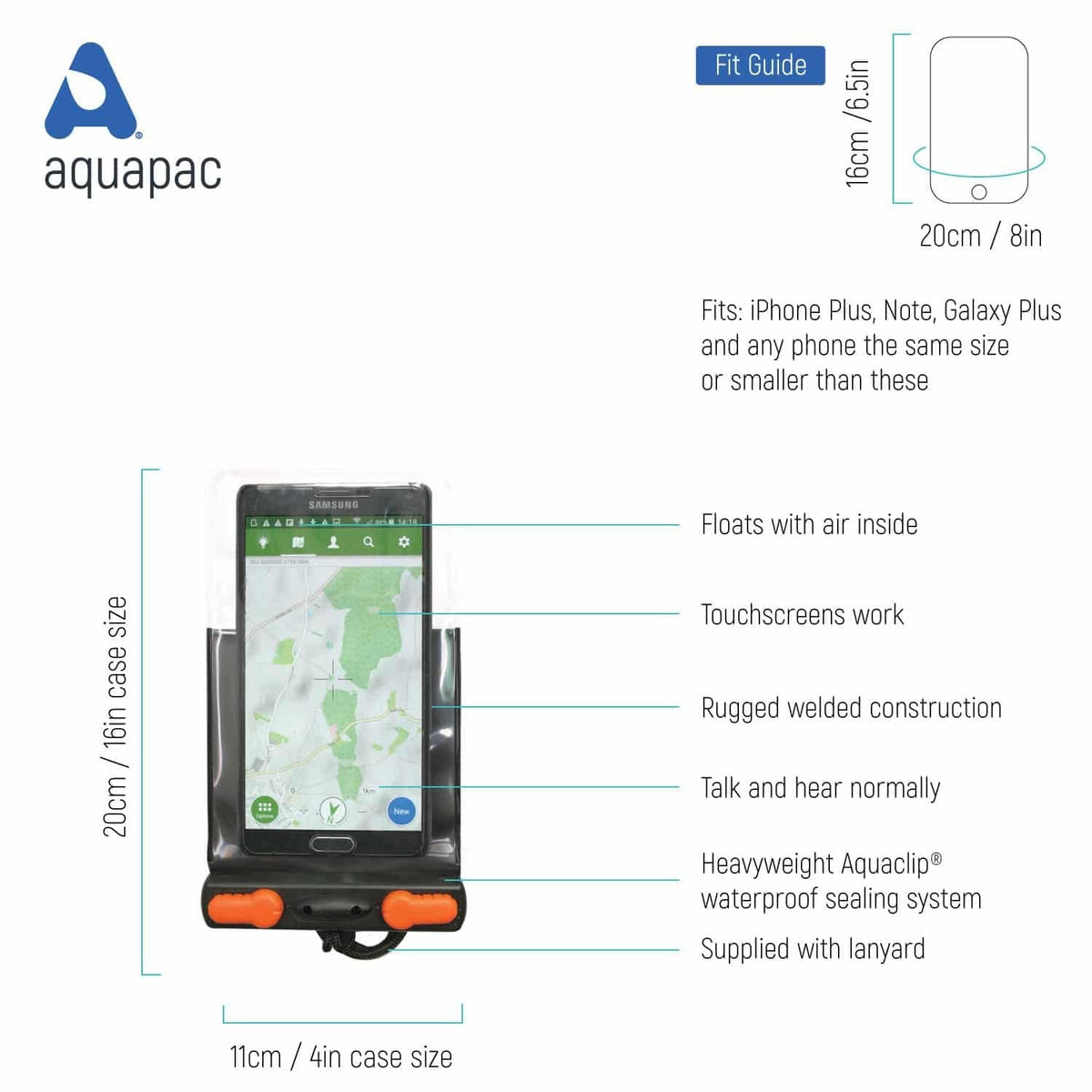 Aquapac Waterproof Phone Case Economy